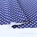 Rajut Dicetak Rayon Stretch Polka Dot Spandex Fabric